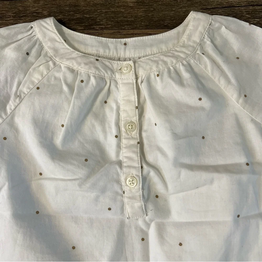 Gap Baby Long Sleeves Button Front Top Blouse Size 6/12 Months